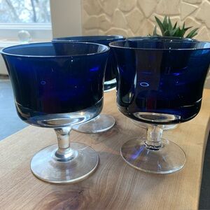 DENBY | Set of 4 | Mirage Blue Vintage Champagne/Sherbet Coupes